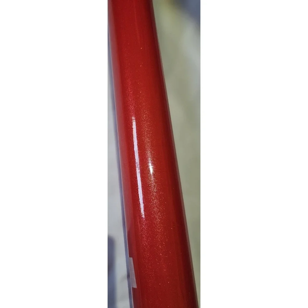 New 4 Rolls LaCheery 24in Wide Red Silver Glitter Wallpaper/Contact  Adheasive
